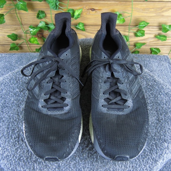 Adidas‎ Solar Boost 19 Running Shoes Men 13 Black Knit Athletic Cushioned - Picture 2 of 8